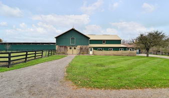 Exterior View of Stables - Country homes for sale and luxury real estate including horse farms and property in the Caledon and King City areas near Toronto